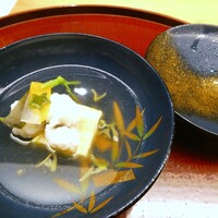 高槻 天野 - 椀　韓国産鱧　玉蜀黍真薯