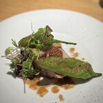 マンサルヴァ - この日の富士幻豚、身質の柔らかさといい、少し大蒜の効いた新たな仕立てといい、過去の富士幻豚の中でも、ベストでした♪