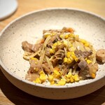 マンサルヴァ - 甘みのあるトウモロコシと旨味のあるギアラで、味わいのしっかりしたパスタ。
      手打ちのバヴェッテが、相変わらず美味しい！