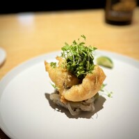 マンサルヴァ - 肉厚な鱧のフリット。王道の美味しさです。