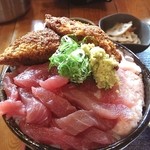 漁港直送 海鮮酒場 あんじ 烏丸六角店 - 650円でこのボリューム。お腹いっぱい。1.5倍にしたら食べ切れる自信無い。