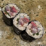 神田錦町 鮨たか晴 - 秋刀魚巻き（追加注文）