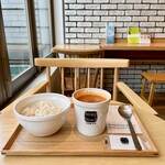 スープストックトーキョー - 料理写真:オマール海老のビスクと白胡麻ご飯のセット