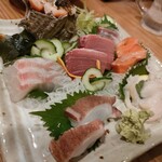 居酒屋こんの - お刺身盛り合わせ　タコが絶品！