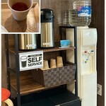 果実と氷 岩澤 - お水、本山烏龍茶はセルフ