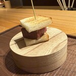 まとい 銀座 - カツサンド　米沢牛シャトーブリアン