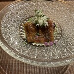 まとい 銀座 - 箸休め　鰻　山ワサビ