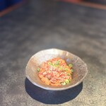 明月館 - お肉来るまではチャンジャで我慢(*´∇｀*)