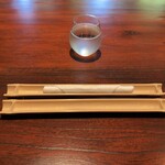 茶館きっかわ 嘉門亭 - お絞りでした