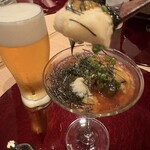 315070099 - 口溶け豆腐の生ウニ　と　生ビール
