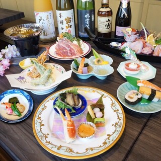 和食50年の料理長が手掛ける新鮮食材を活かしたコース