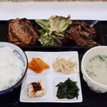 そうる肉食堂 承 - 合盛りカルビ定食
