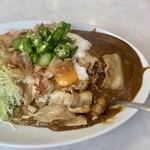 スタミナカレーの店 バーグ - ぶっかけとろろカレー+ヤキ+生乗せ　1,440円