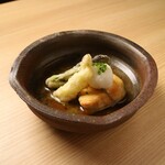 うまいものあり おおみ矢 - 季節野菜の揚げ出し