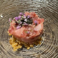 赤坂 鮨大谷 - マグロのタルタル仕立て
