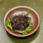 金沢の味 福梅 - ほたるいかの黒造り(一品料理)