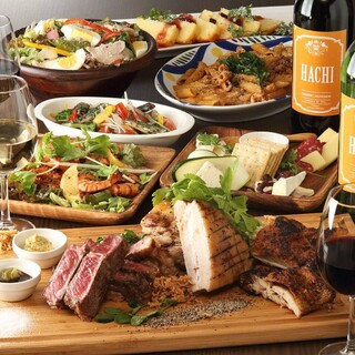 飲み放題付コースで味わう自慢のお肉