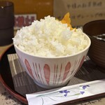 たぬ吉 - ランチ：さば味噌煮(\900)　お米（普通盛り）