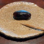 茶館きっかわ 嘉門亭 - 大きな豆菓子