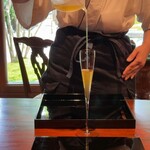 茶館きっかわ 嘉門亭 - 目の前でゆっくりと