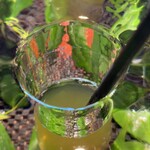 茶館きっかわ 嘉門亭 - ストローで