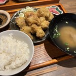 地鶏屋井むら - とり天定食 1,000円