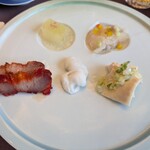 中国料理 桃花林 - 前菜　焼豚　水ダコ　冬瓜　クラゲ　蒸鶏