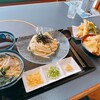 焼肉の牛子 - “肉汁つけうどん（白）”と“天ぷらセット”“ミニとり天丼セット”