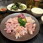 七厘 - 人気ナンバーワン豚、鳥コース