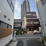 もんじゃ 友 - 勝どきから友まで細い道をいく