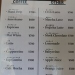 EINS coffee - メニュー①