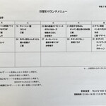 吉泉食堂 - メニュー@８月後半！