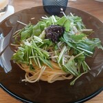 Sghr cafe Kujukuri - しらすと水菜のパスタ オリーブソース添え