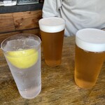 スモークアンドスミビ 102 - クラシックレモンサワー　常陸野ネストゆずラガー　ハートランドピルスナー