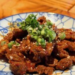 天満 カウンター焼肉 うしすき - タンチャンジャ