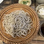 四天王寺 はやうち - 田舎(粗挽き)蕎麦　蕎麦の実が強く味わえる。