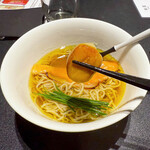 Japanese Soba Noodles 蔦 - 北海道産帆立の燻製