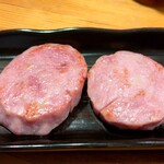 やきとり ばん - ご常連さんから、マスターが頂いた岐阜のハム〜