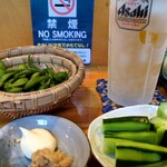 やきとり ばん - 生ビールとお通し