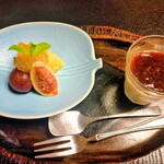 たか田八祥 - 季節のフルーツとごまぷりん