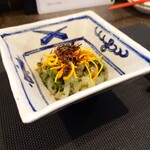 小菜一碟 - ・剣先イカと青唐辛子のネバネバサラダ 