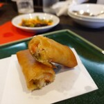 小菜一碟 -  ・帆立とフルーツトマトと茄子の春巻き 