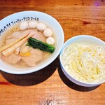 トーキョーベイフィッシャーマンズヌードル - 潮らぁ麺+うずら+白髪ネギ