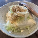 自然薯とそばの店 高尾の桜 - するさしの寄せ豆富（小）