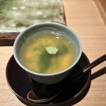 炭焼 おかげさん - 高坂鷄とカツオだしの茶碗蒸し
