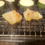 あなごや 炭火 ざく - 焼きしゃぶの様子
