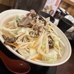 久月 - 塩タンメン大盛り　太麺