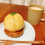 おやつカフェ ホリック - 桃タルト