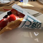 SUZUの森cafe - とて焼き加盟店によって、物は全然違う。このお店はクレープチックなやつ。