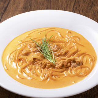 名物生雲丹のクリームパスタ
